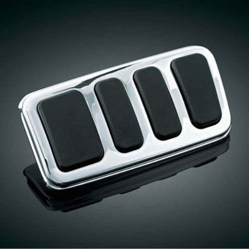 Load image into Gallery viewer, KURYAKYN CHROME ISO EXTENDED BRAKE PEAL PAD FOR 1980-2017 HARLEY FL MODELS 4456
