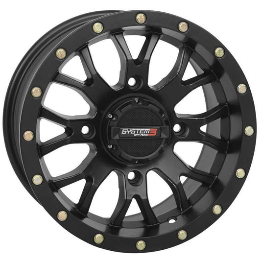 System 3 ST-3 Simulated Beadlock Matte Black Wheel 14x7 4/137 5+2 (+30mm)