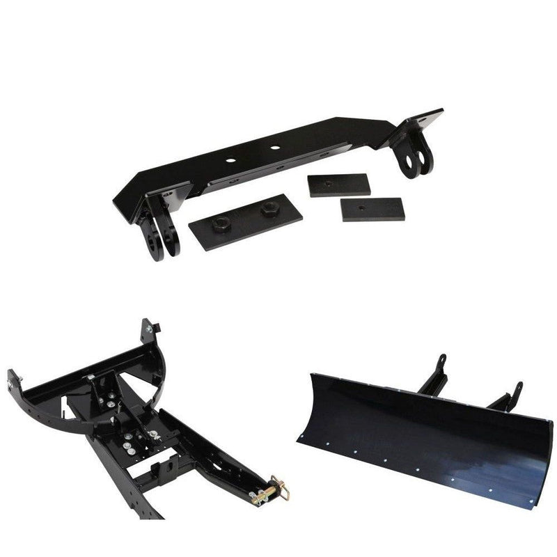 Load image into Gallery viewer, Denali Black UTV Snow Plow Kit For Polaris Ranger 570 Mid Size 2014-2021
