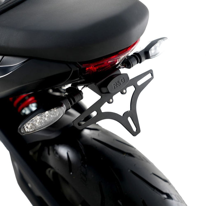R&G Racing Black Tail Tidy License Plate Holder For 2024-2024 Triumph Daytona 660