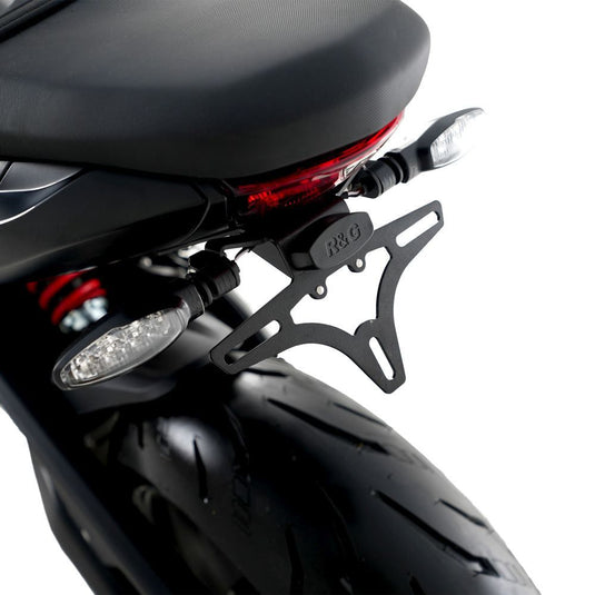 R&G Racing Black Tail Tidy License Plate Holder For 2024-2024 Triumph Daytona 660