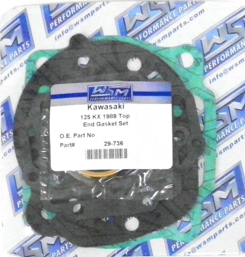 Load image into Gallery viewer, WSM Top End Gasket Kit For Kawasaki 125 KX 1989 29-736
