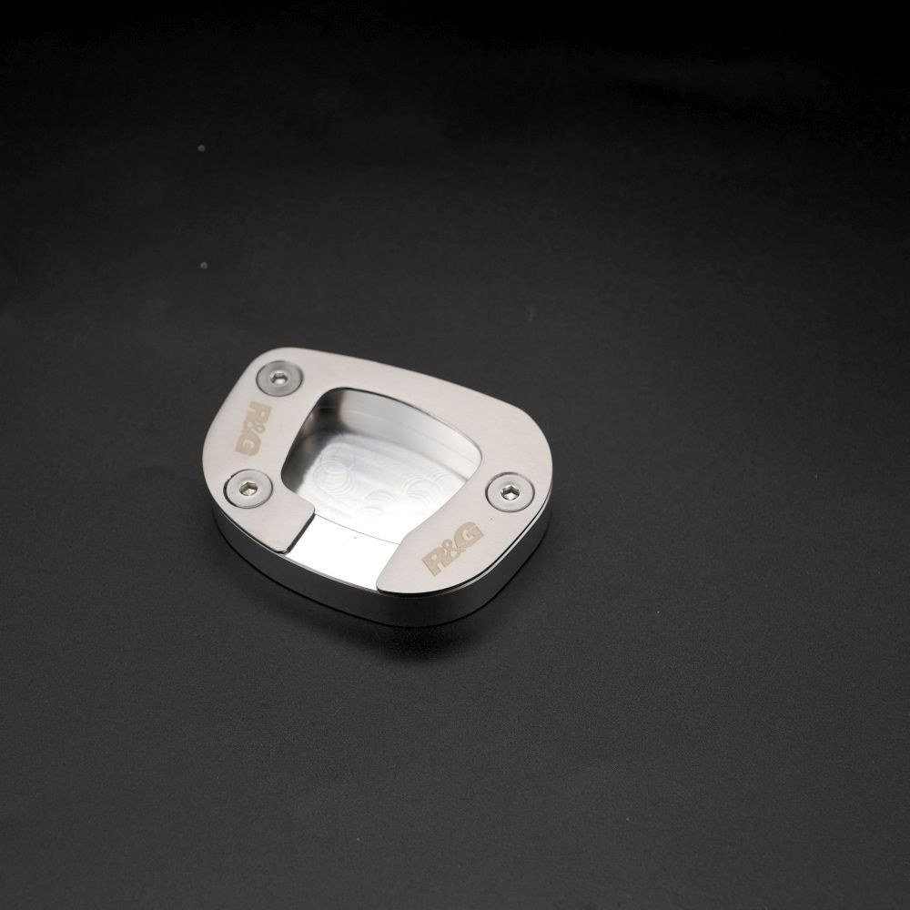R&G Racing Silver Kickstand Shoe For 2019-2020 Aprilia RSV4 1100 Factory