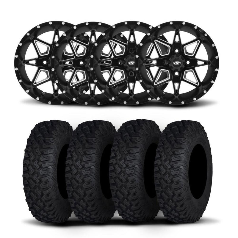 Load image into Gallery viewer, ITP Tornado 15" Matte Black Wheels And Coyote Tires [33x10R-15]
