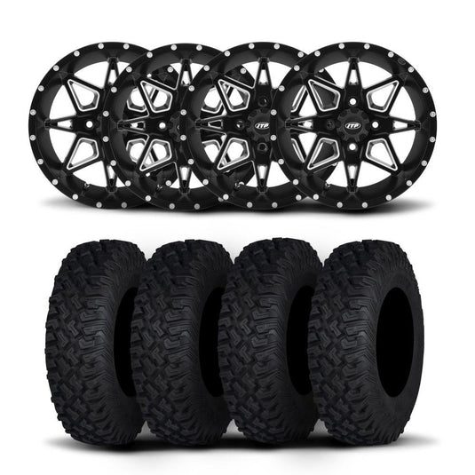 ITP Tornado 15" Matte Black Wheels And Coyote Tires [33x10R-15]