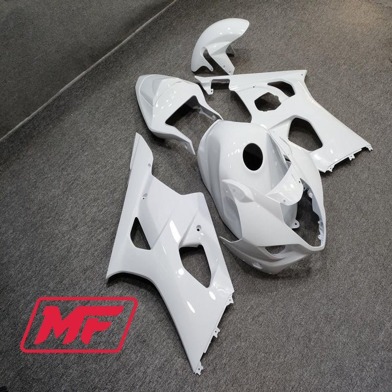 Load image into Gallery viewer, Monster Fairings Full Kit Suzuki GSXR1000 03-04 Gloss White + Windshield + Gas Tank Cover

