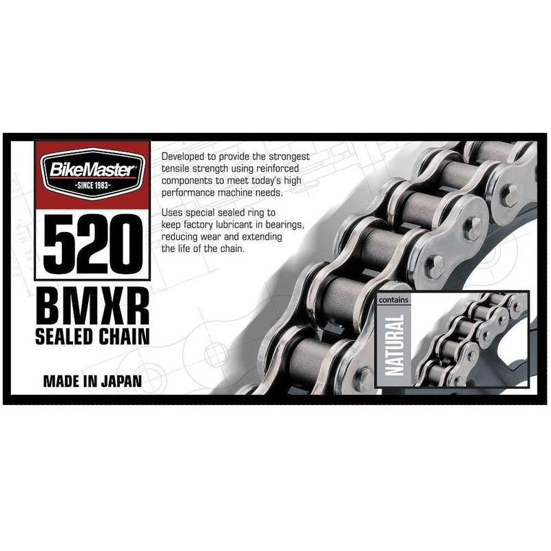 Load image into Gallery viewer, 520 BMXR Chain Natural, Front &amp; Rear Sprocket Kit APRILIA 650 Pegaso 1998-2004
