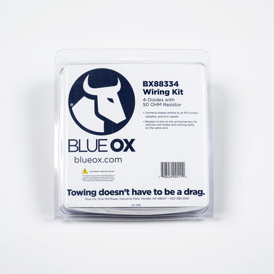 Blue Ox BX88334 Wiring Kit, 4 Diodes with 50 OHM Resistor for Towed Vehicles with Multiplex Wiring