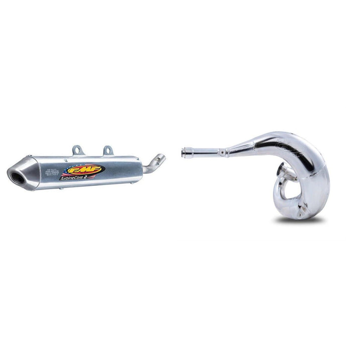 Gnarly Exhaust Pipe & Turbinecore 2 Silencer for KAWASAKI KDX220 1995-2006