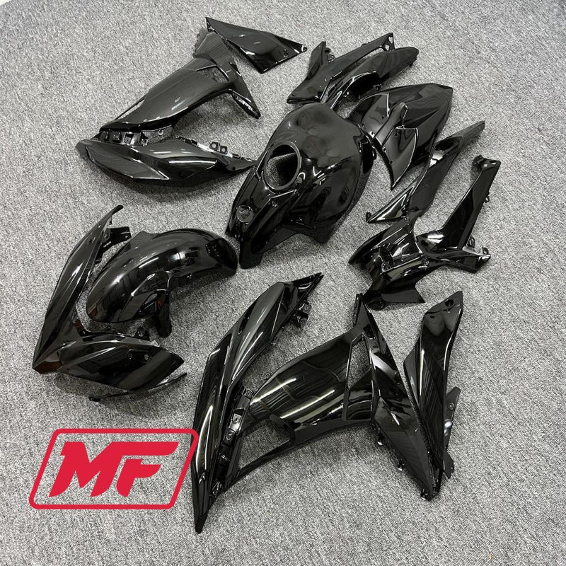 Load image into Gallery viewer, Monster Fairings Full Kit Kawasaki Ninja650 17-19 Gloss Black + Windshield + Gas Tank Cover
