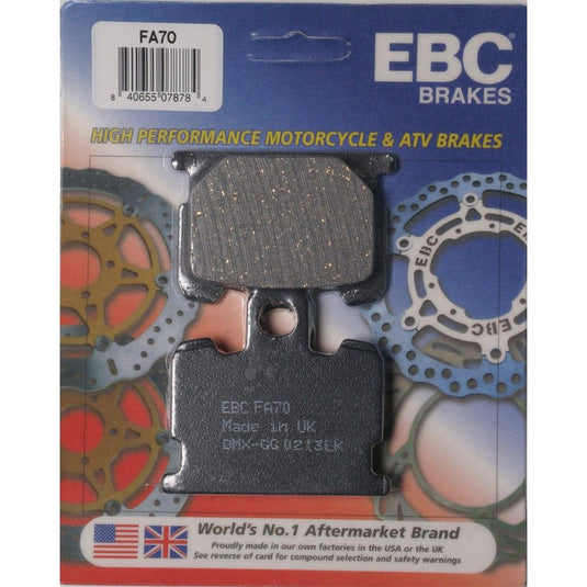 EBC 1 Pair Premium SFA Organic OE Replacement Brake Pads MPN FA70