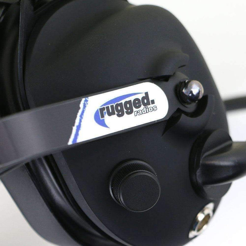Load image into Gallery viewer, Rugged Radios H43 Rubberized Behind the Head (BTH) 2-Way Radio Headset H43-BLK-K
