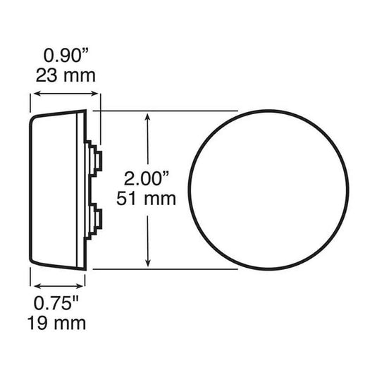 2 Inch Clearance and Side Marker Light