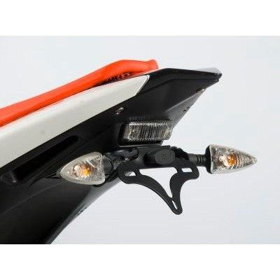 R&G Racing Black Tail Tidy License Plate Holder For 2024-2025 Derbi GPR125