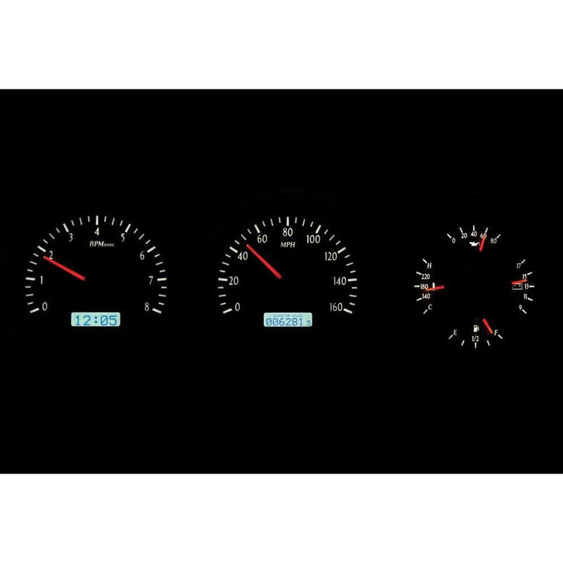 Load image into Gallery viewer, Dakota Digital 1981-1993 Dodge Full-size Truck/Ramchargers VHX Black White Display Gauge Kit VHX-81D-PU-K-W

