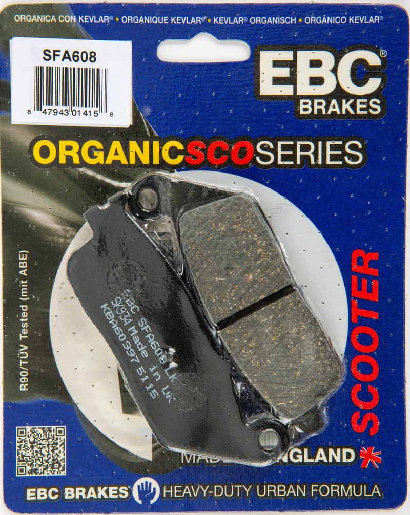 Load image into Gallery viewer, EBC 1 Pair Premium SFA Organic OE Replacement Brake Pads For Kymco Xciting 500 Ri 2005-2014
