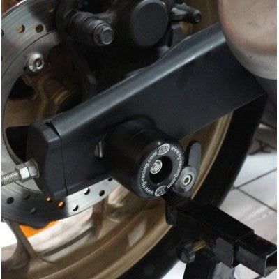 Load image into Gallery viewer, R&amp;G Racing Black Swingarm Protectors For 2020-2024 Yamaha MT-03
