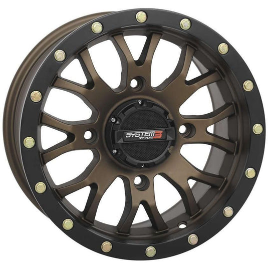 System 3 ST-3 Simulated Beadlock Bronze Wheel 14x7 4/137 5+2 (+30mm) 14S3-1237