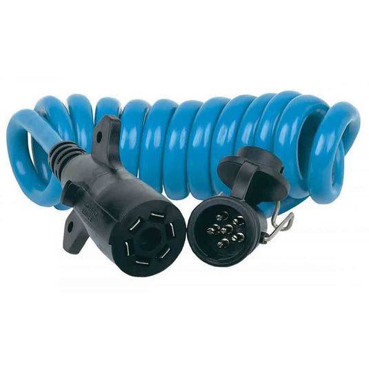 Endurance™ Flex-Coil™ 7-Way RV-Style to 6-Way Round (center pin auxiliary)