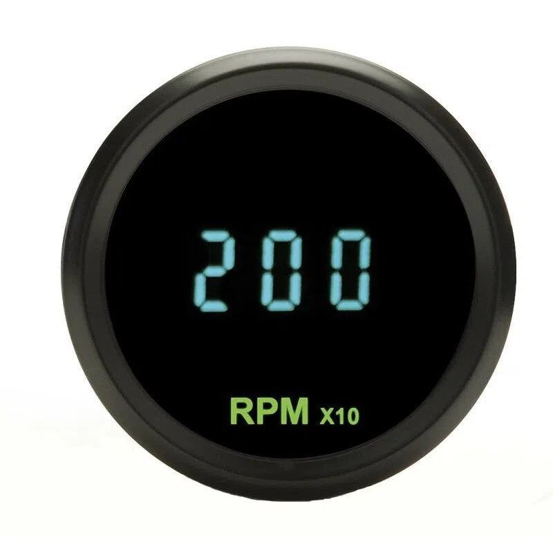 Load image into Gallery viewer, Dakota Digital Round Teal Mini 2-1/16&quot; Tachometer Teal Gauge 0-18k RPM ODYR-02-7
