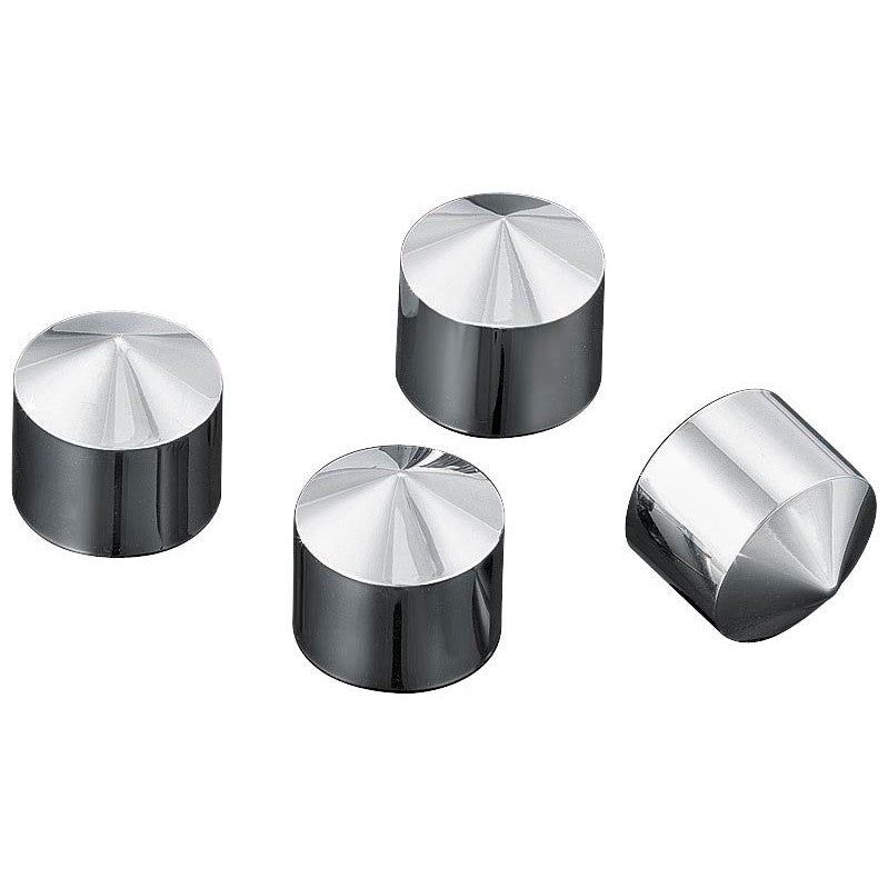 Load image into Gallery viewer, Harley FXCWC Rocker C 08-11Peaked Rocker Box Bolt Covers 4pk Chrome by Kuryakyn
