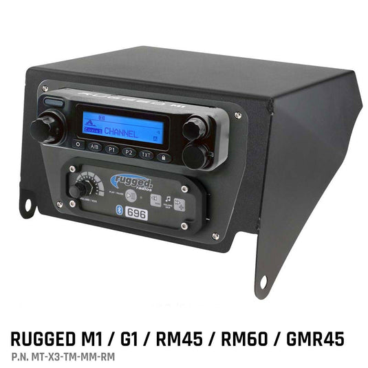 Rugged Radios Can-Am X3 Multi-Mount Kit - Top Mount - for Rugged UTV Intercoms and Radios