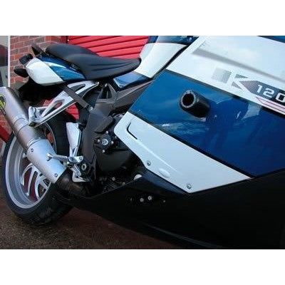 Load image into Gallery viewer, R&amp;G Racing Black Classic Style Crash Protectors For 2005-2008 BMW K1200S
