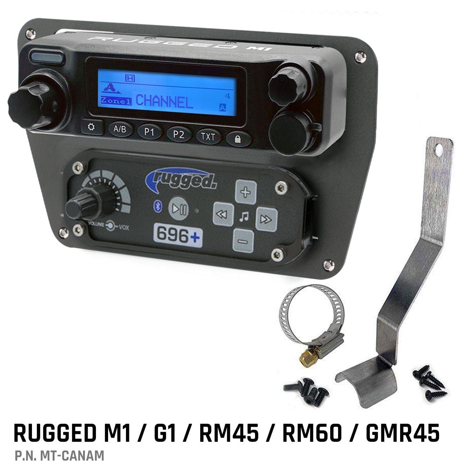 Rugged Radios Can-Am Commander Intercom and Radio Mount