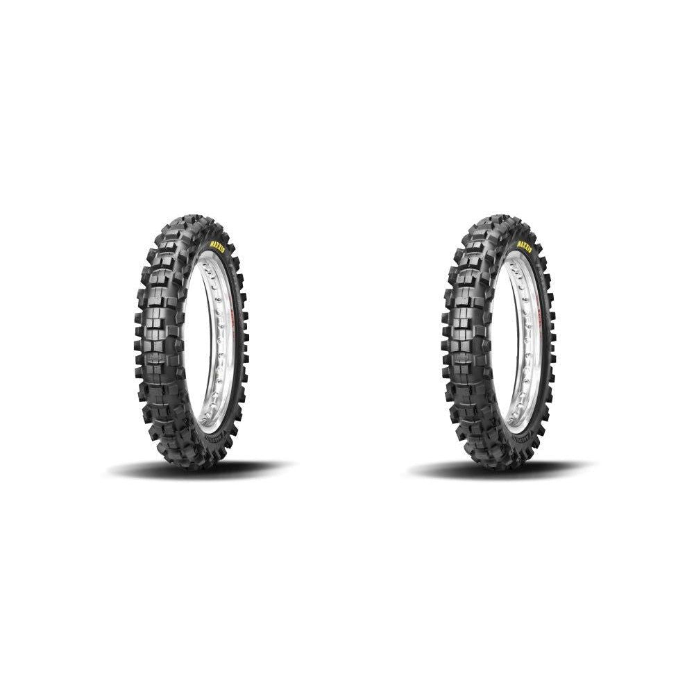 Pair of Maxxis Maxxcross SI M7312 Bias Dirt Bike Tires Rear 110/100-18 (2)