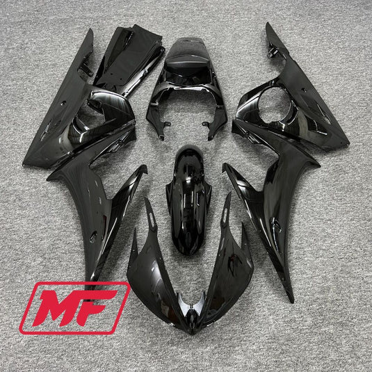 Monster Fairings Full Kit Yamaha R6 03-04 Gloss Black + Windshield + Gas Tank Cover
