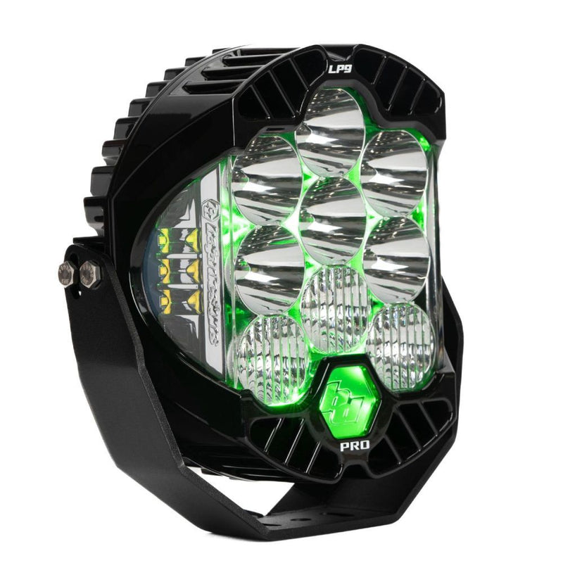 Load image into Gallery viewer, Baja Designs Auxiliary LED Light Pod Each Green Backlight L9 Pro Series Driving/Combo Pattern Clear Lens Universal 320016
