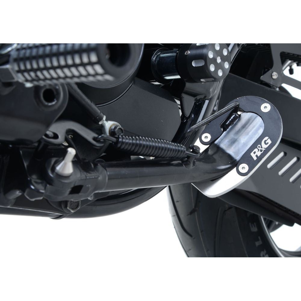 R&G Racing Silver Kickstand Shoe For 2015-2018 Harley-Davidson Street 500 XG500