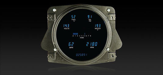 Dakota Digital 1966-1976 Ford Bronco 61-66 Truck Series III Gauge Kit with Teal/Blue Display VFD3-66F-BRON-Z