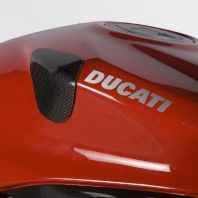 Load image into Gallery viewer, R&amp;G Racing Carbon Fibre Tank Sliders For 2012-2015 Ducati 1199 Panigale
