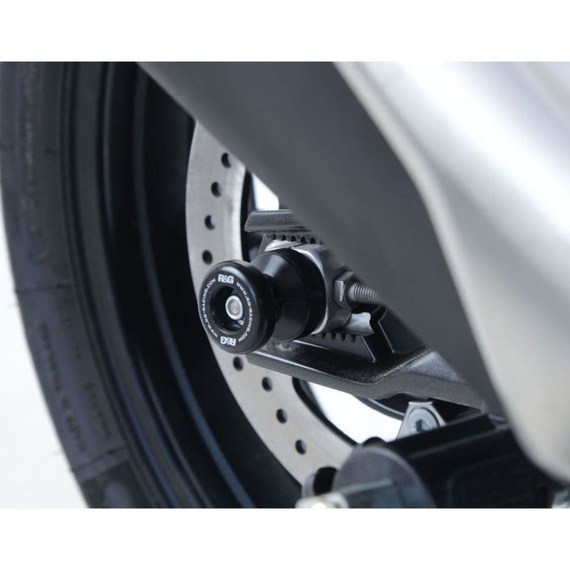 Load image into Gallery viewer, R&amp;G Racing Black Spindle Sliders For 2017-2024 BMW G310GS
