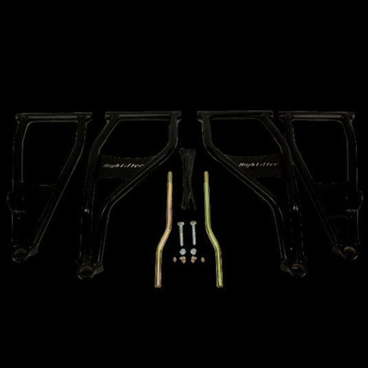 High Lifter Front Forward Upper And Lower Black Control Arms For Polaris Models MCFFA-RZRS-B