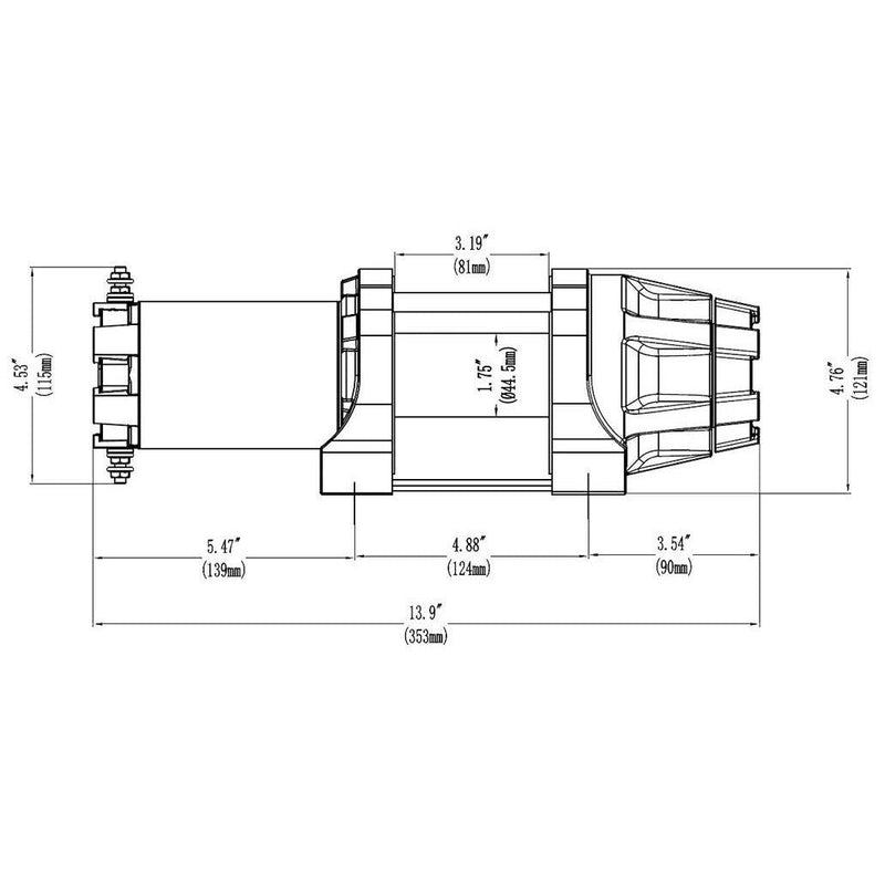 Load image into Gallery viewer, Winch Kit 5000 lb For Arctic-Cat / Textron 500 ALTERRA TRV 4x4 2017 (Synthetic Rope)
