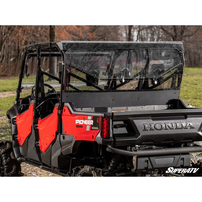 Load image into Gallery viewer, SuperATV Honda Pioneer 1000-6 Rear Windshield RWS-H-PIO1K6-76
