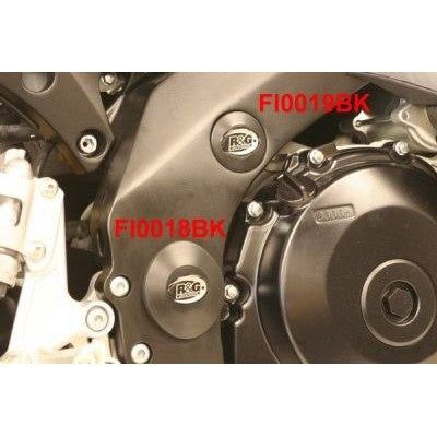 R&G Racing Black Frame Plug LHS Lower For 2007-2008 Suzuki GSXR1000 FI0017BK