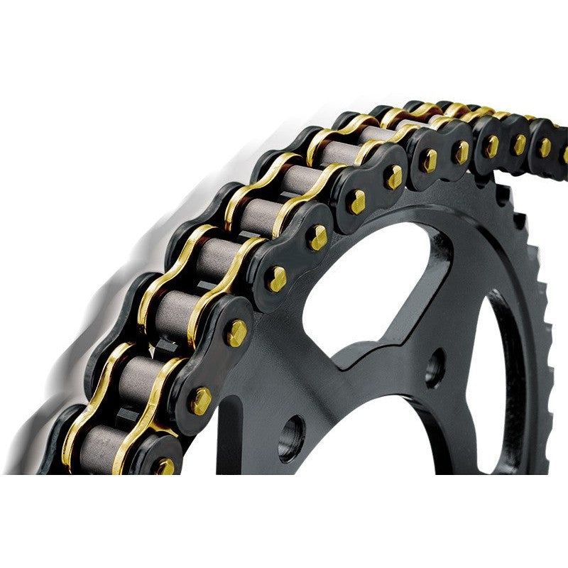 Load image into Gallery viewer, BIKEMASTER 530 BMZR Sealed Chain 120 Black/Gold
