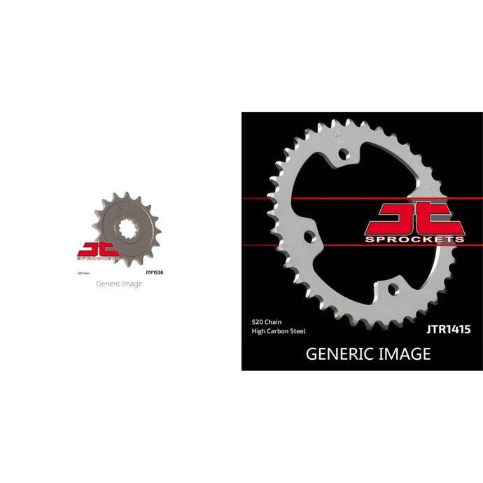 Front & Rear Steel Sprocket Kit for ATV/UTV KAWASAKI KSF450B KFX 2008-2014