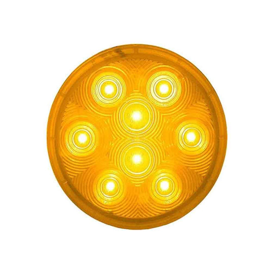 4 Inch Round LED Trailer Tail Light - Amber
