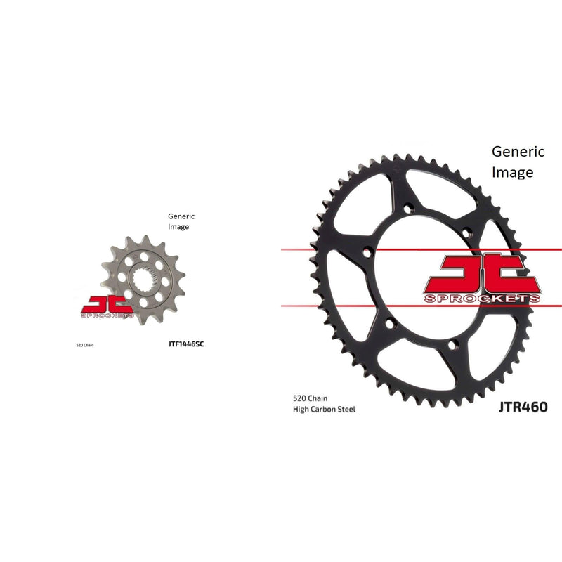 Load image into Gallery viewer, Front and Rear Steel Sprocket Kit for OffRoad KAWASAKI KX250F 2011-2015
