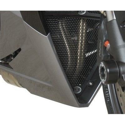Load image into Gallery viewer, R&amp;G Racing Black Downpipe Grill For 2013-2016 Triumph Daytona 675 ABS DG0014BK
