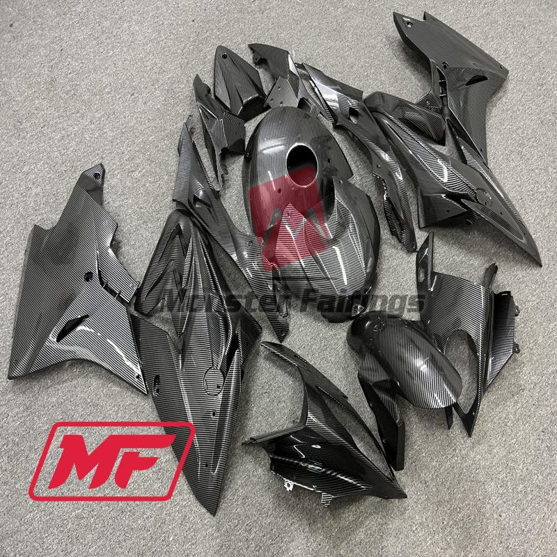 Load image into Gallery viewer, Monster Fairings Full Kit BMW S1000RR 17-18 Carbon Fiber Style + Windshield + Gas Tank Cover

