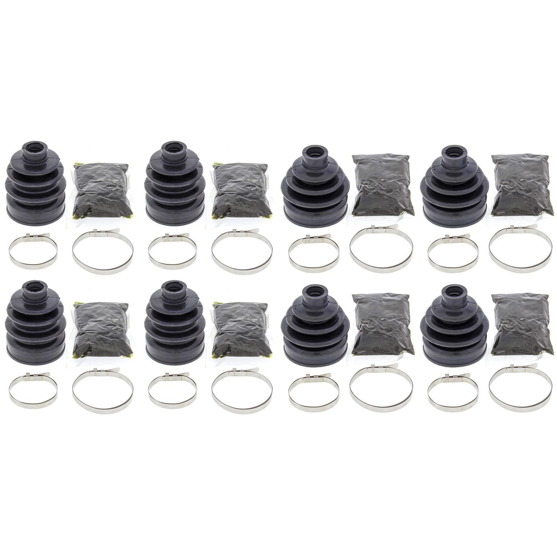 Complete Front & Rear Inner & Outer CV Boot Repair Kit YFM700 Grizzly EPS 08