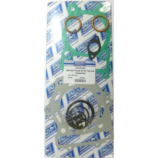 WSM Top End Gasket Kit For Kawasaki 400 Bayou / Prairie 93-02 29-208