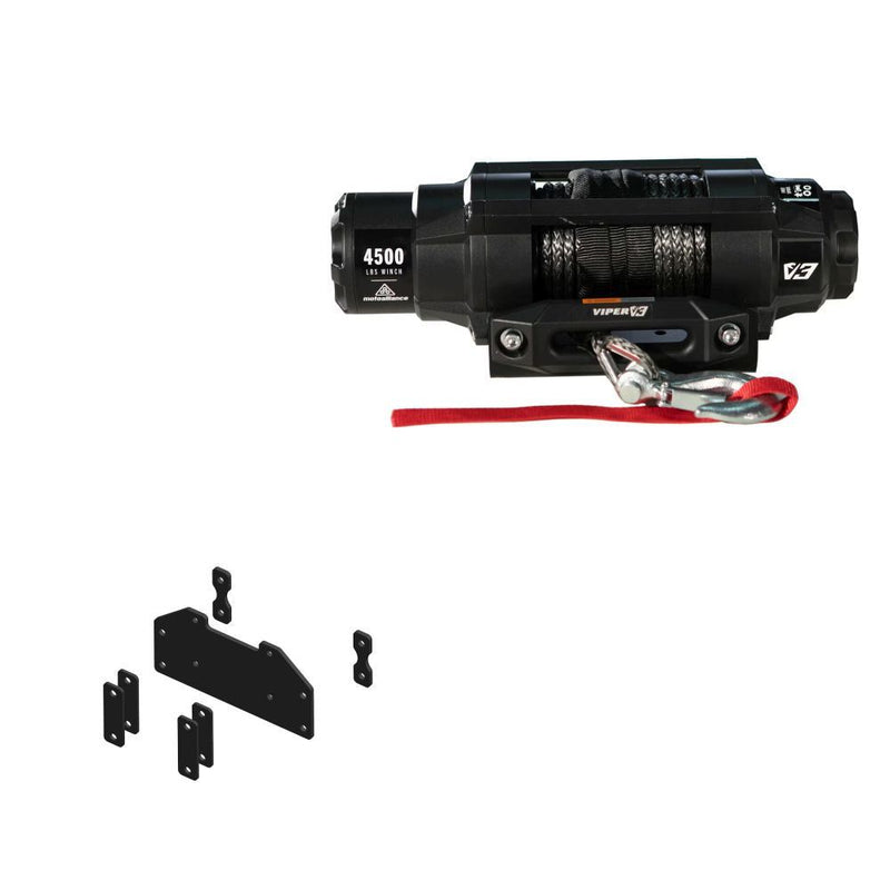 Load image into Gallery viewer, Viper 4500lbs V3 Winch Black Rope With Mount For CF Moto CFORCE 400 2012-2021
