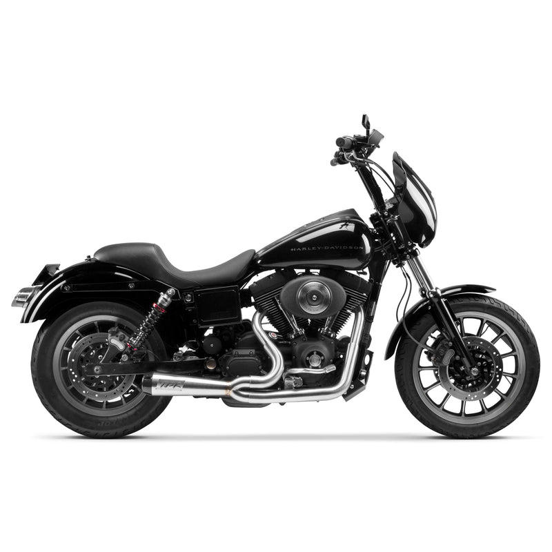 Load image into Gallery viewer, Two Brothers 2-Into-1 Comp-S Exhaust Stainless w/Carbon Fiber Tip for 99-05 FXD
