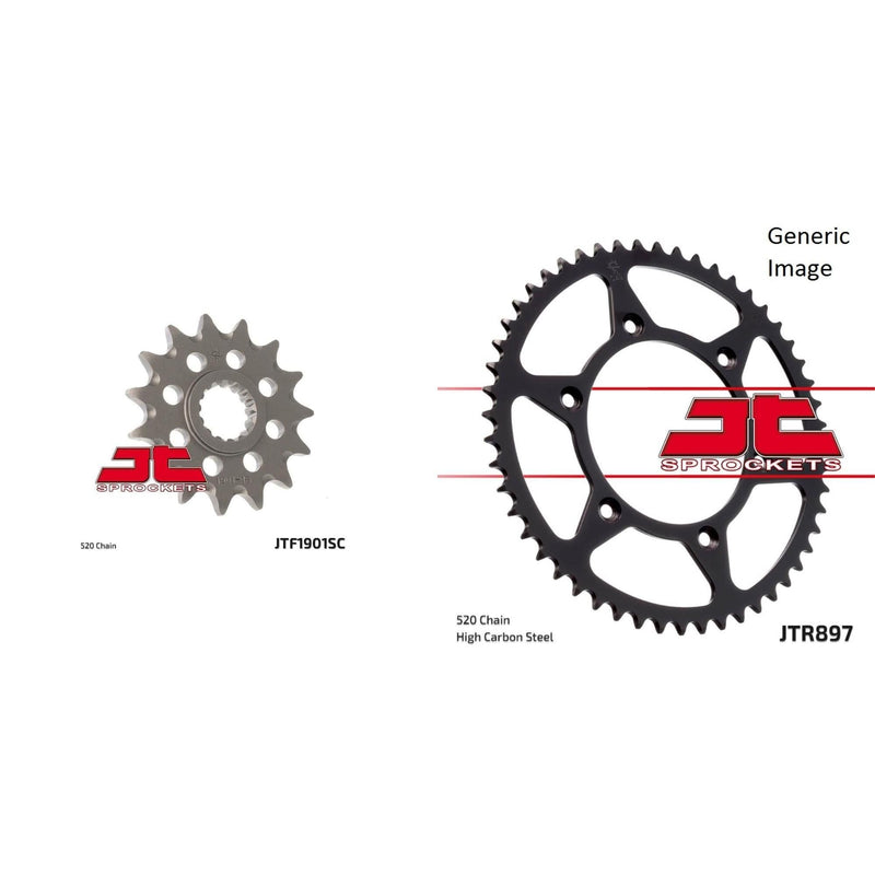Load image into Gallery viewer, Front and Rear Steel Sprocket Kit for OffRoad KTM 520 EXC Endo Racing 2000-2002
